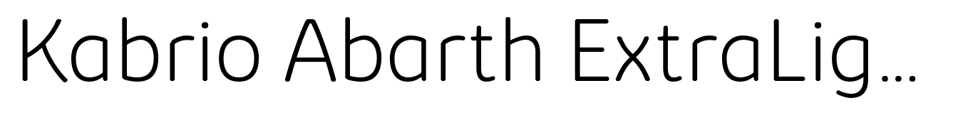 Kabrio Abarth ExtraLight